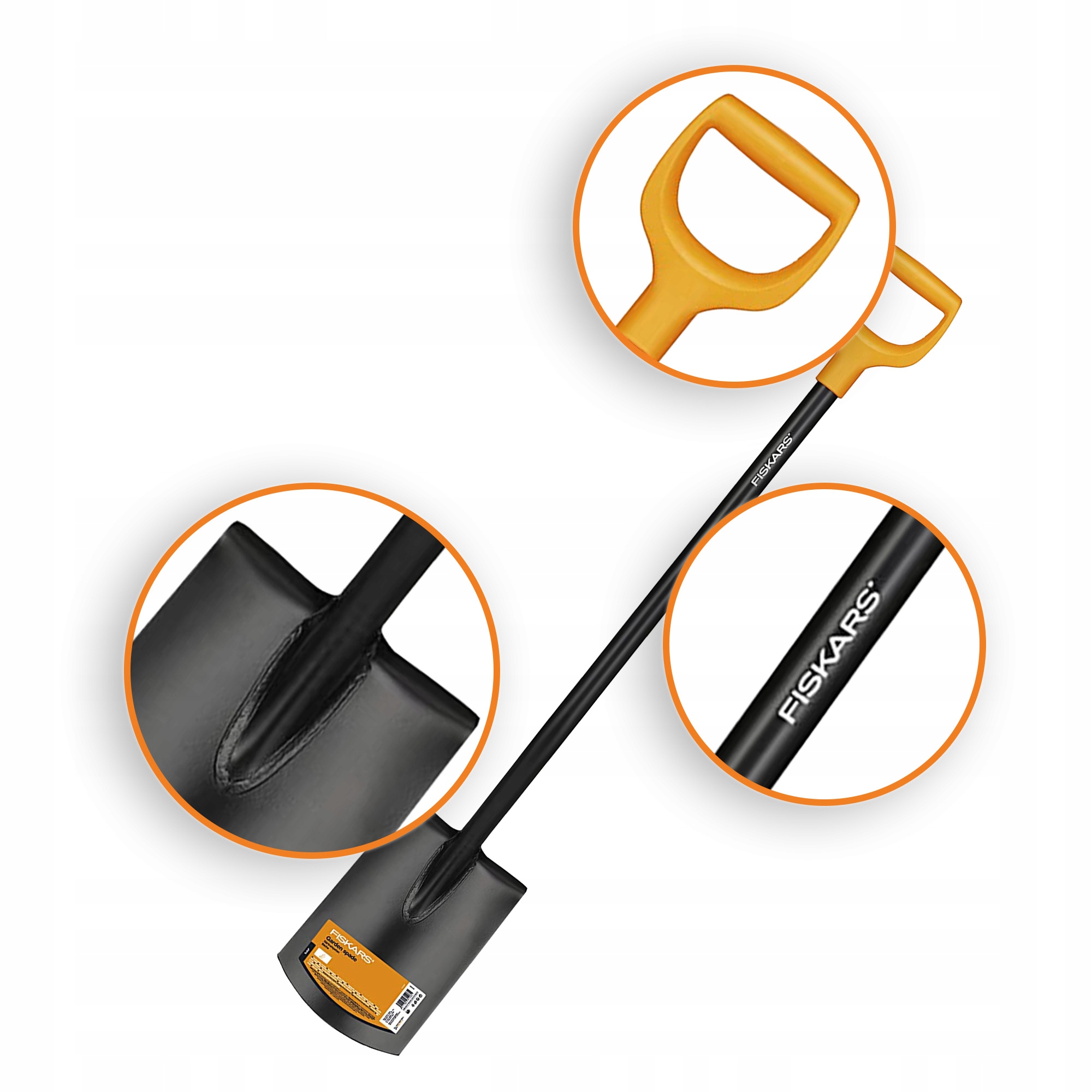 Zestaw 2 Łopat Fiskars Szpadel Prosty Ostry 117 cm Marka Fiskars