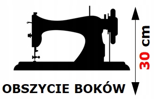 

Usługa obszycia 2 boków firany o wys. 30cm