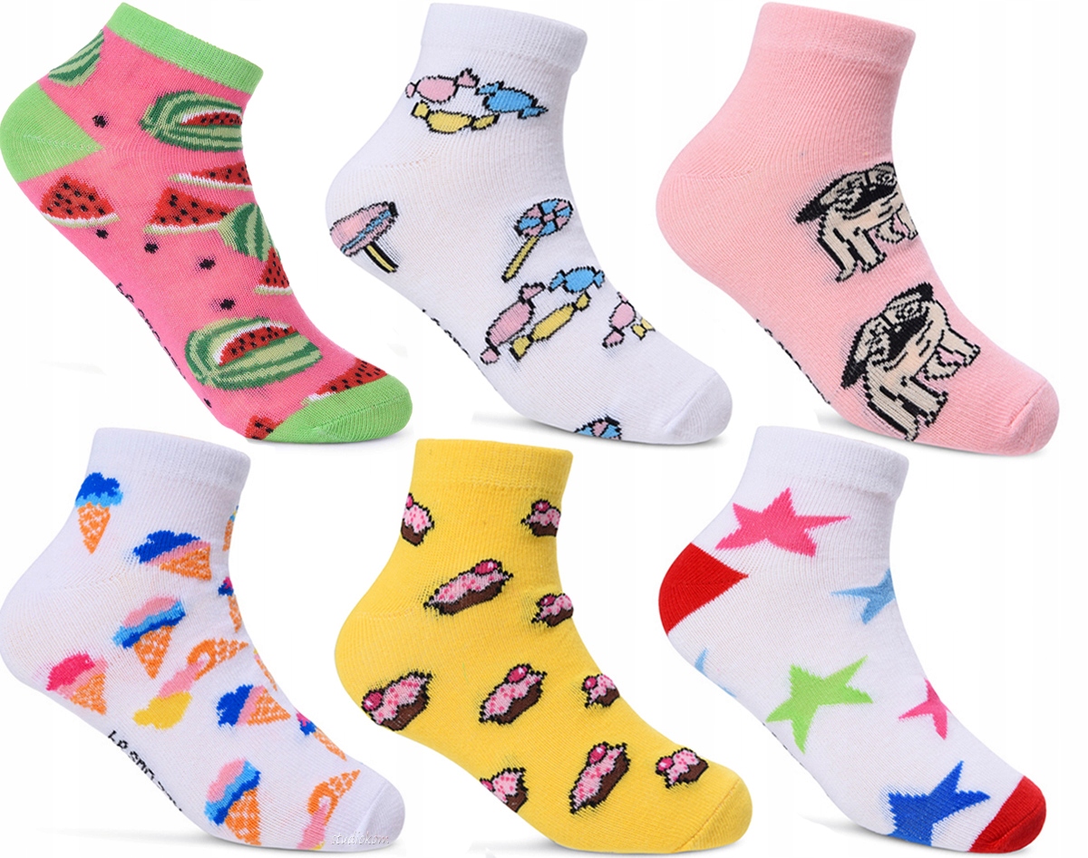 

36-38 Zestaw 6x Skarpetki Stopki wesołe Be Crazy