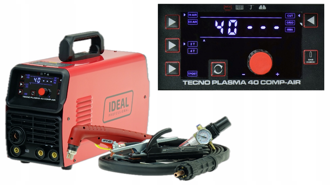 Ideal Przecinarka Plazmowa 16mm Tecno Plasma 40 Kompresor Spawarka Mma 140A