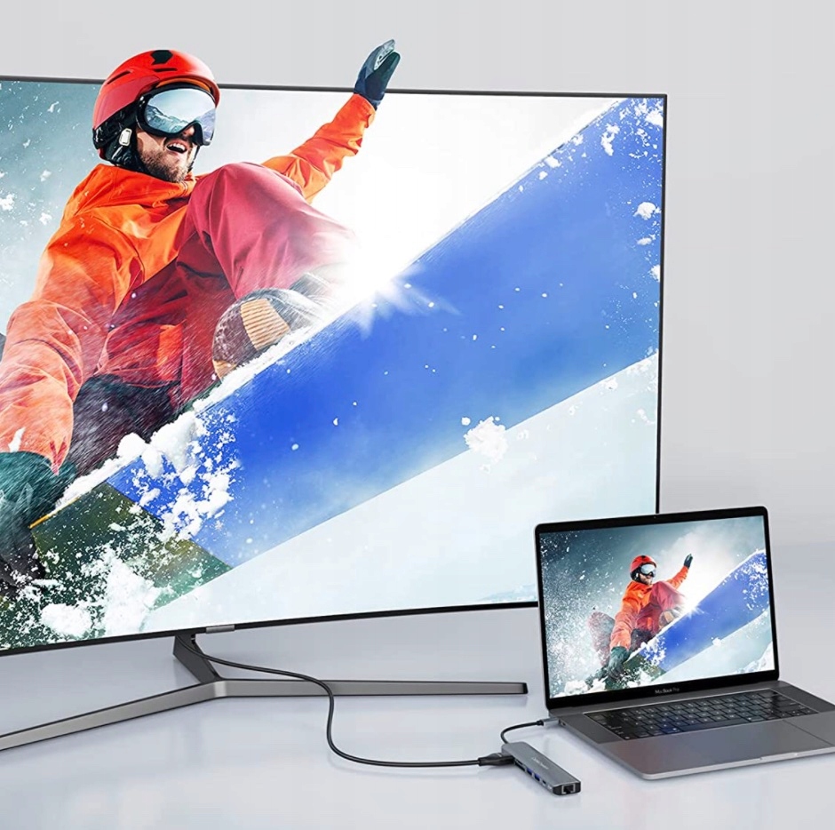 HUB USB-C Thunderbolt 3 4 HDMI 4K 60Hz USB LAN Marka Inna