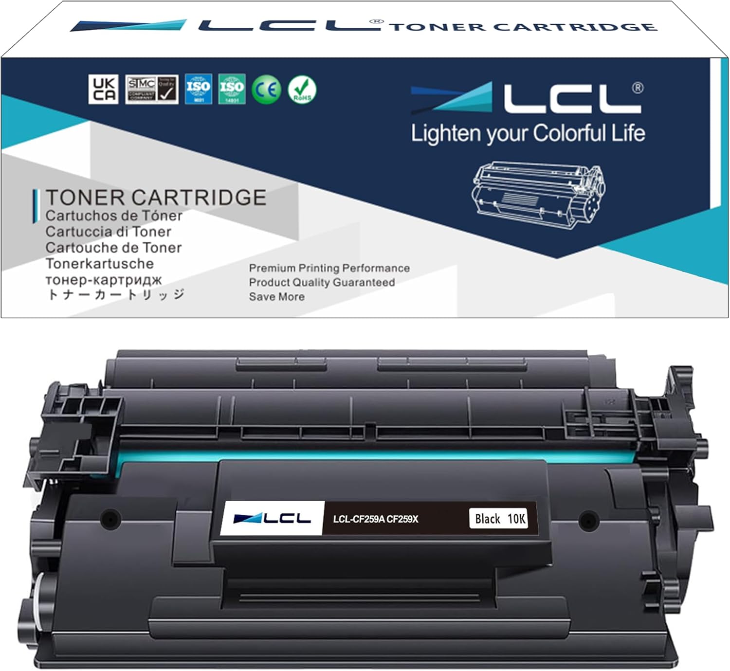Toner LCL bez čipu a náhradní pro Hp 59A 59X CF259A CF259X černý