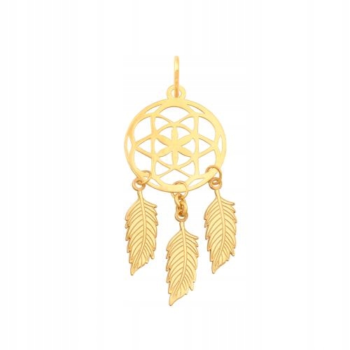 Přívěsek Ze Zlata 585, módní lapač snů pro ni jako dárek