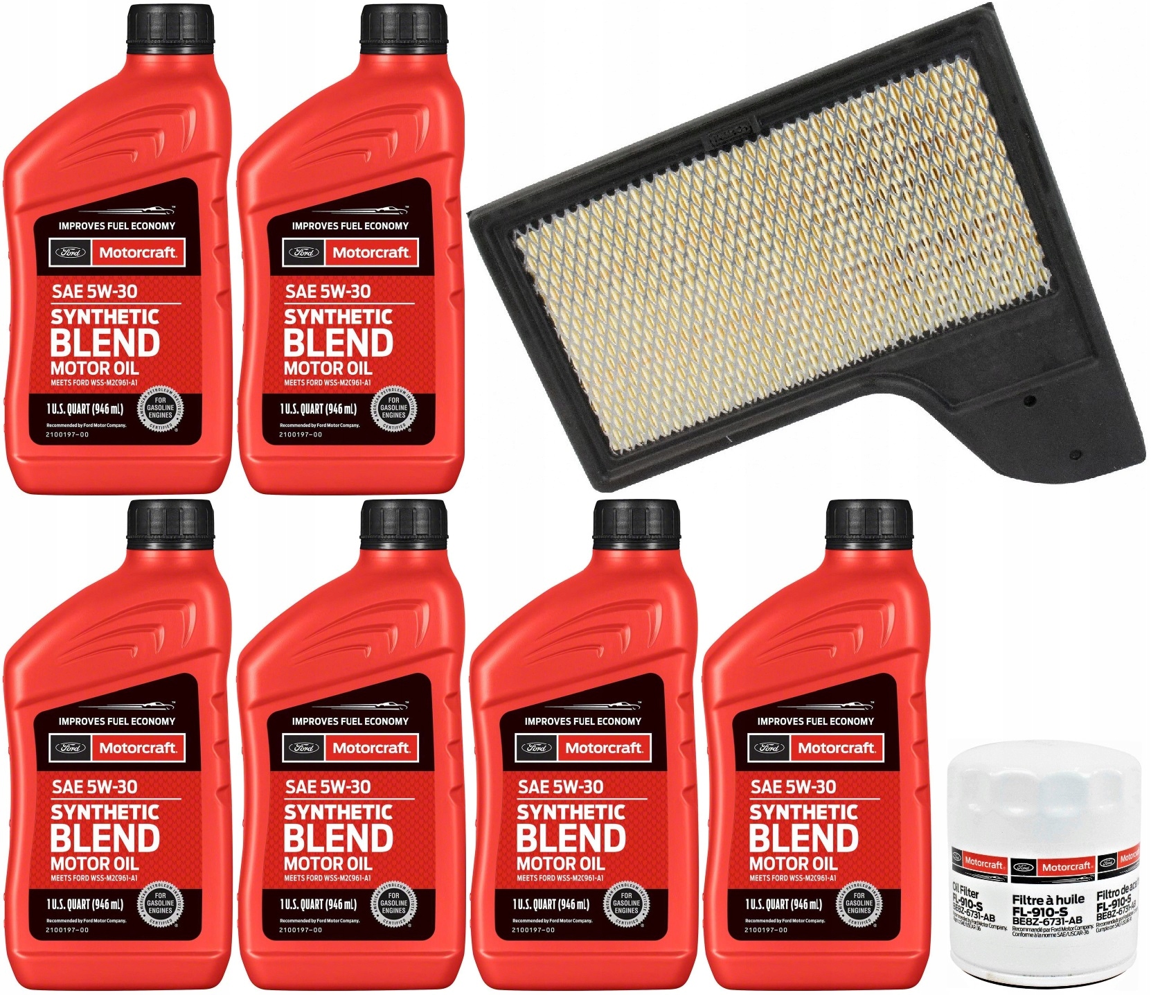 MOTORCRAFT 5W30 6L + FILTRY MUSTANG 2,3 15-20