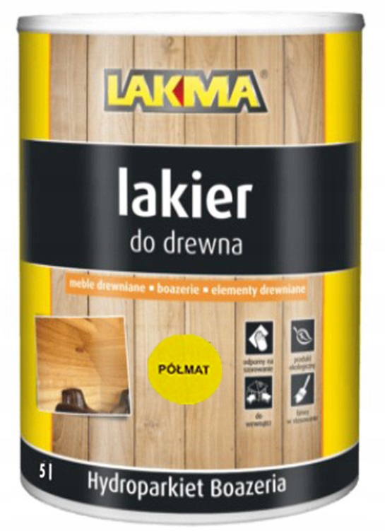 Hydroparkiet Boazeria Lakier Akrylowy Półmat op.5L