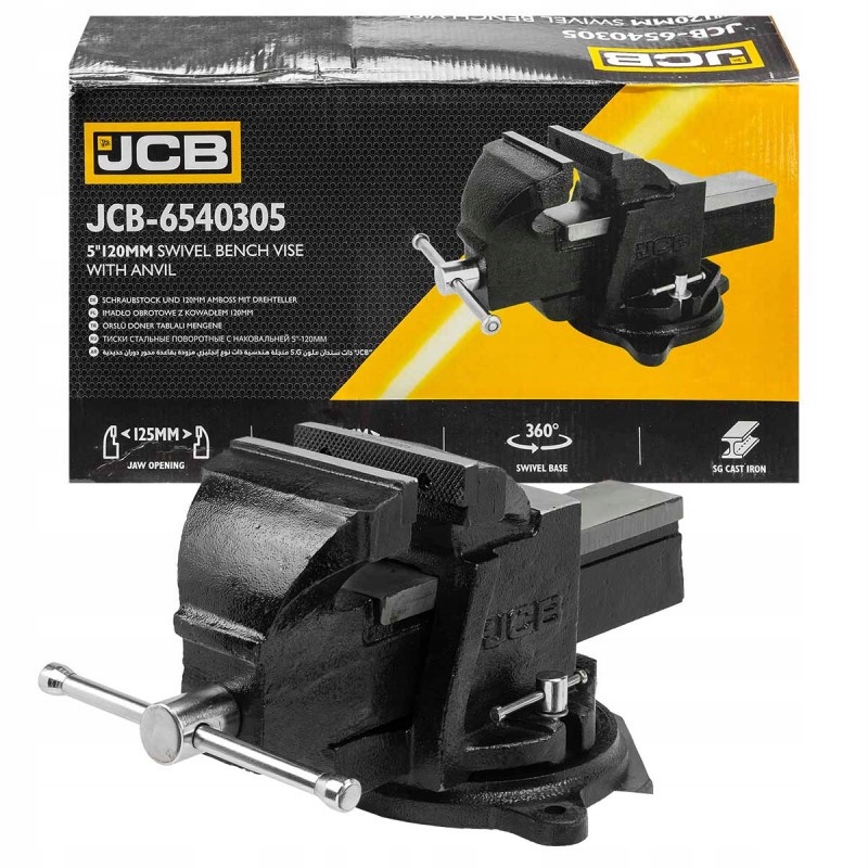 Jcb Imadło stalowe obrotowe z kowadłem 5"-125mm