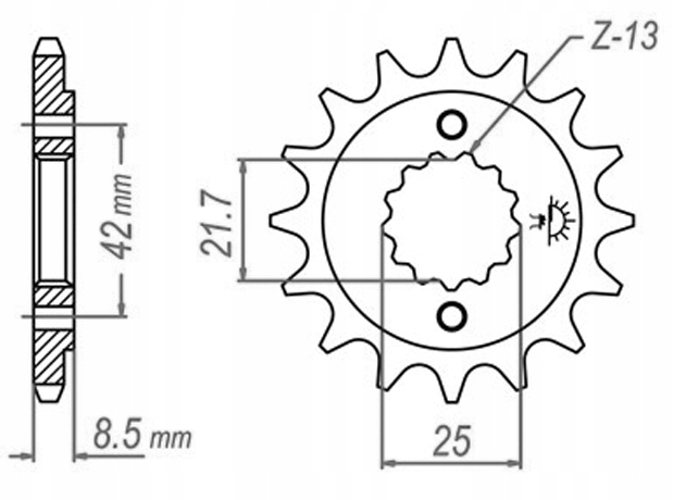 ZESTAW NAPĘD-OWY DID JT KAWASAKI ER-5 97-06 ZŁOTY Producent DID