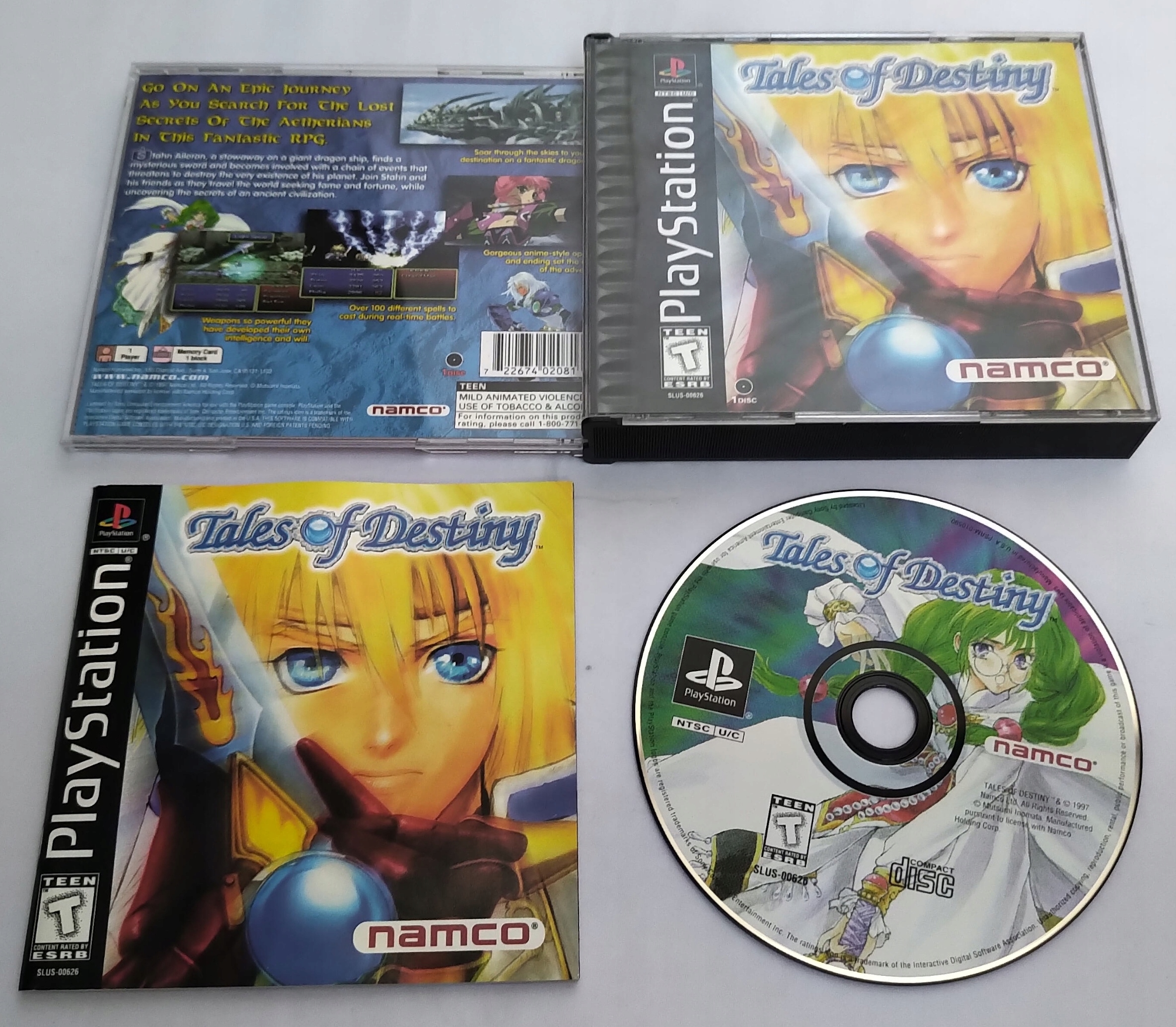 TALES OF DESTINY Platforma Sony PlayStation (PSX)