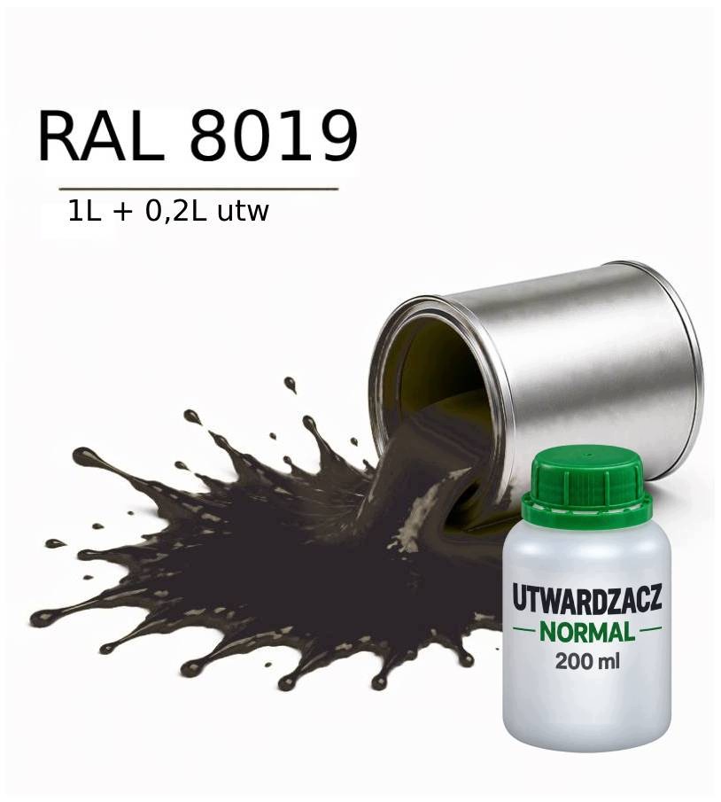 Valspar Ral 8019 Barva Dtm Základní Nátěr Polyuretanová 2K Pololesk 1L Utw