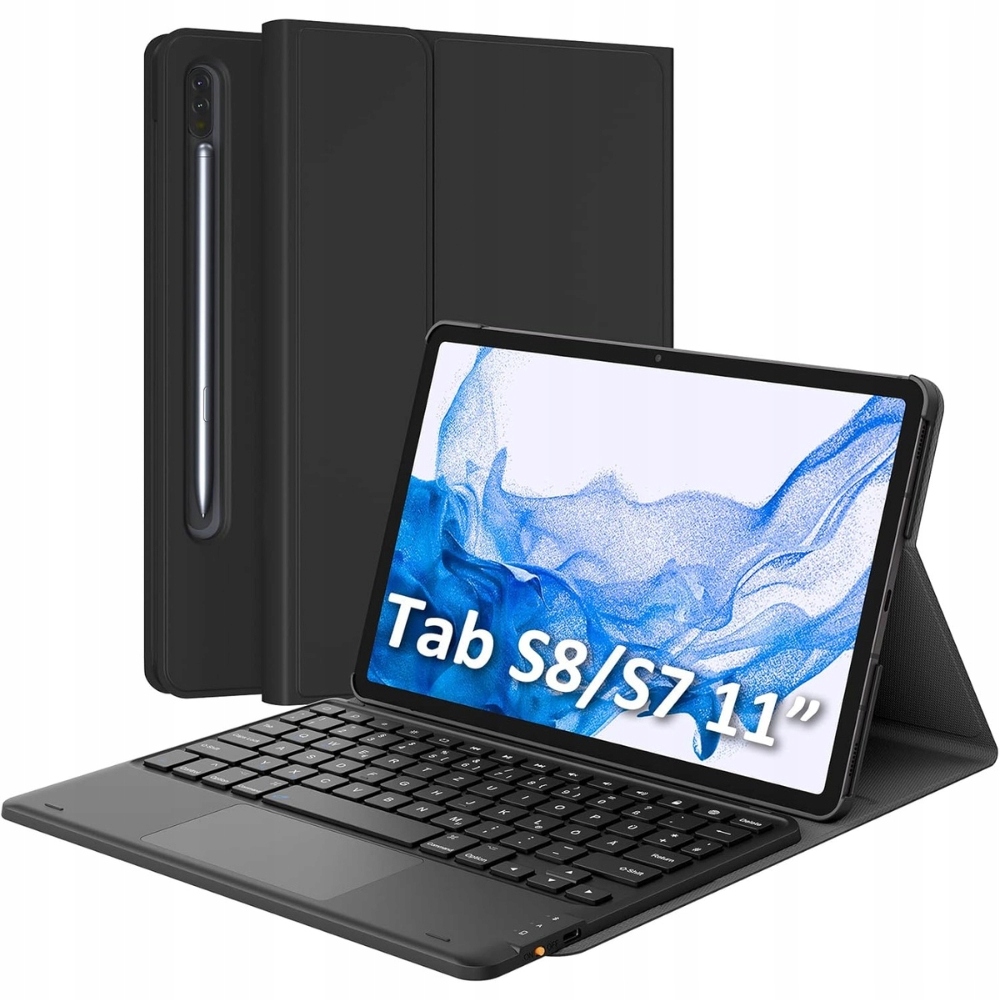 Klávesnice Earto Qwertz s touchpadem pro Samsung Tab S8 a Tab S7