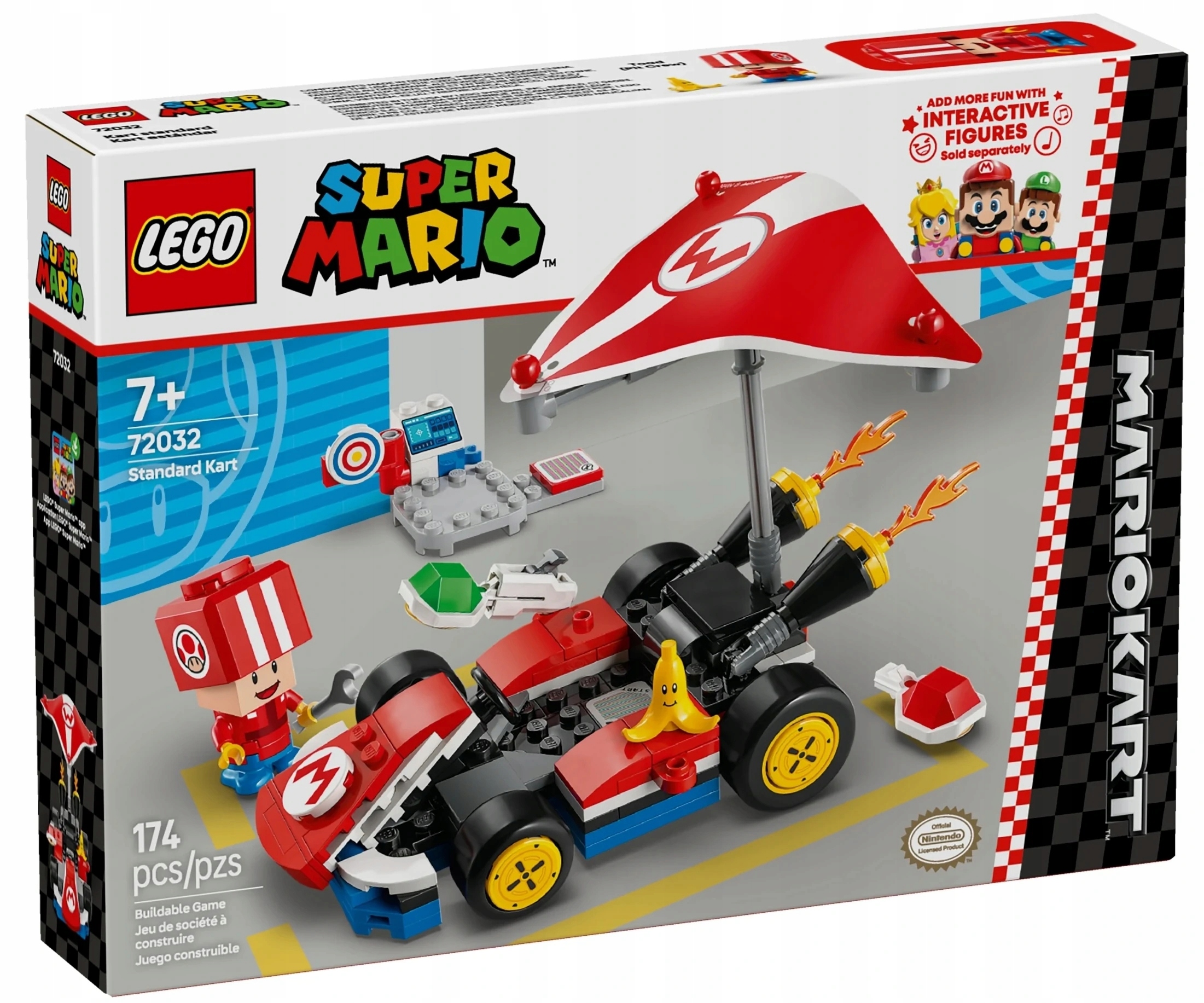 Lego Mario Mario Karty Standard Karet, Sada Kostek 72032