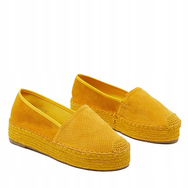 

Żółte Espadryle Damskie Na Platformie Alruna 39
