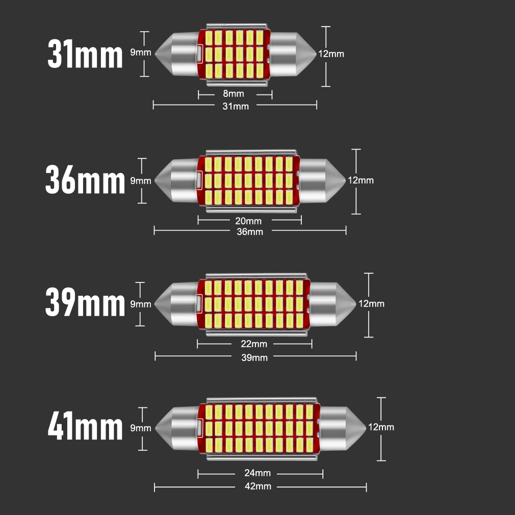 ŻARÓWKA RURKA LED 41MM 42MM 33SMD C3W C5W CANBUS Typ żarówki C5W
