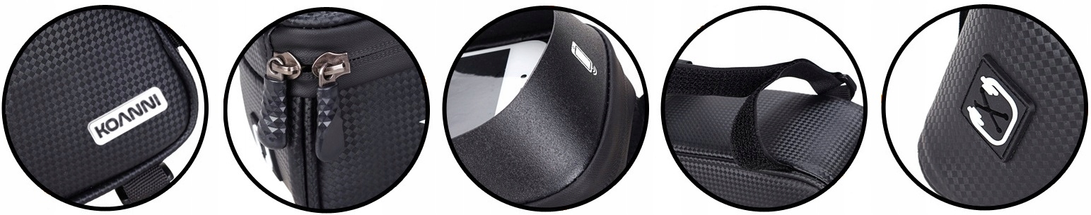 WODOODPORNA TORBA SAKWA ROWEROWA UCHWYT NA TELEFON Materiał dominujący nylon