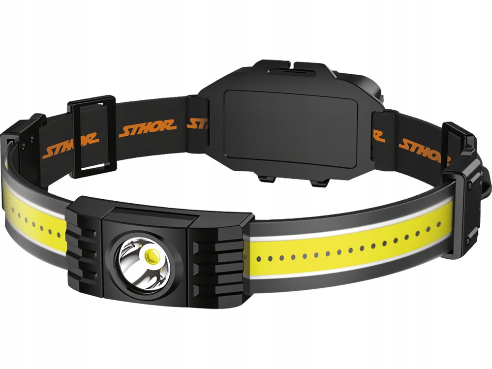Latarka Czołowa Akumulatorowa 320LM Cob Led Czołówka 5 Trybów