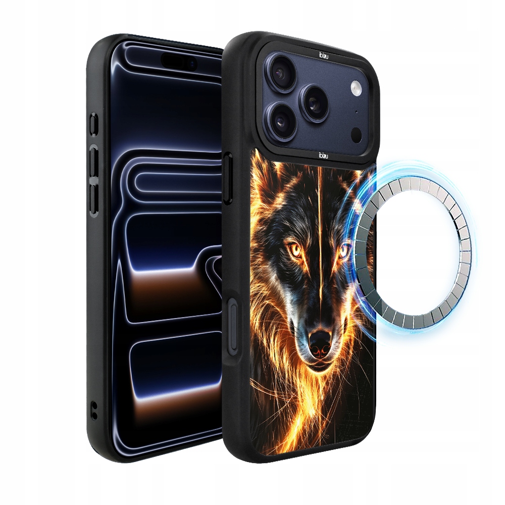 Pouzdro Ibizu DropGuard Matné s MagSafe pro iPhone 17 Pro Max, Fire Wolf