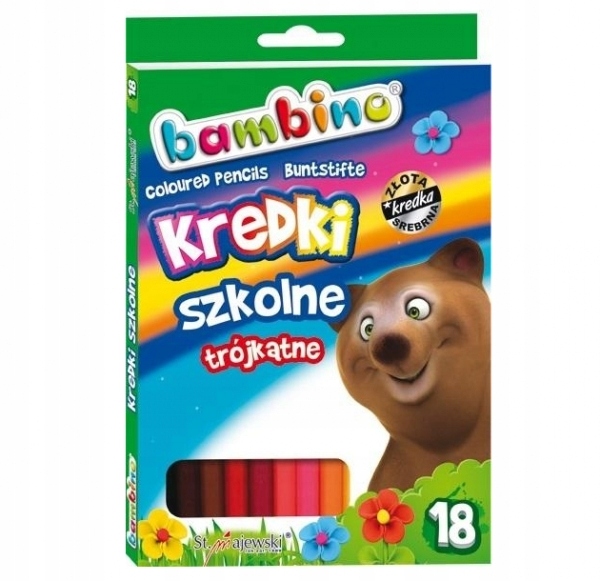 

Kredki ołówkowe trójkątne Bambino,