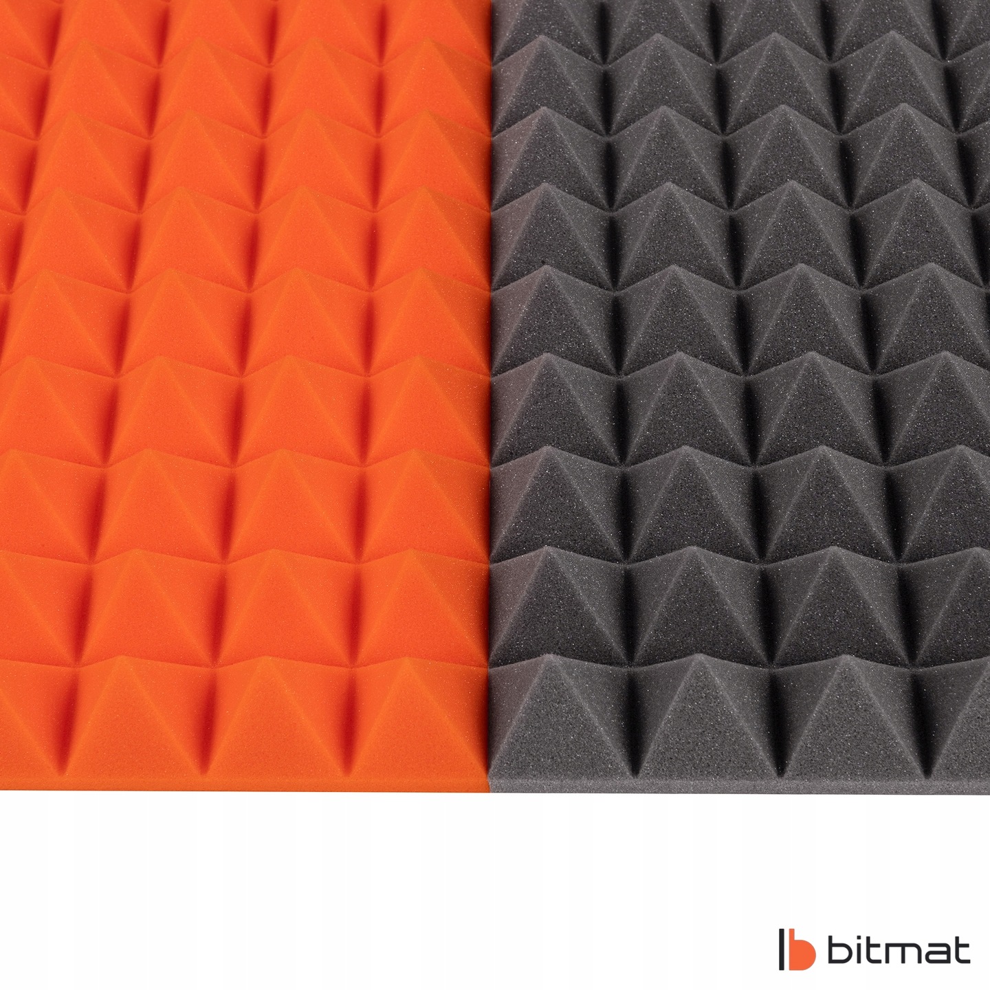 Panele Akustyczne Pianka Akustyczna Piramidka 1m² stożek panele echo pogłos Waga produktu z opakowaniem jednostkowym 0.6 kg