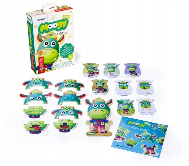 Miniland gra edukacyjna dla dzieci Emo Moogy