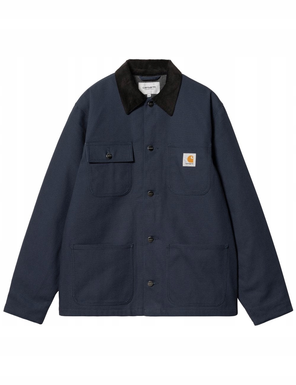 Zimní bunda Carhartt Michigan Jacket pánská tmavě modrá rozepínací L