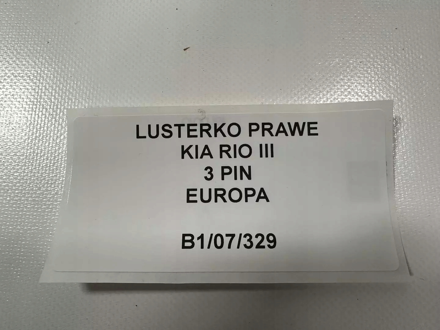 mirror right KIA RIO III 3 PIN EUROPA original
