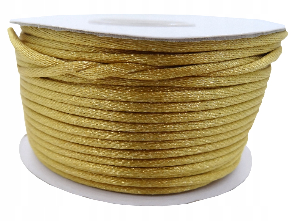Sznurek gorsetowy 2mm 151 Złoty 45,7m satynowy0580