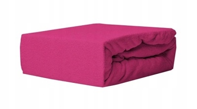 

Prześcieradło frotte fuksja z gumką 60x190