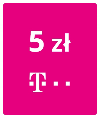 Doładowanie T-Mobile 5 zł 24/7 Automat SMS e-mail
