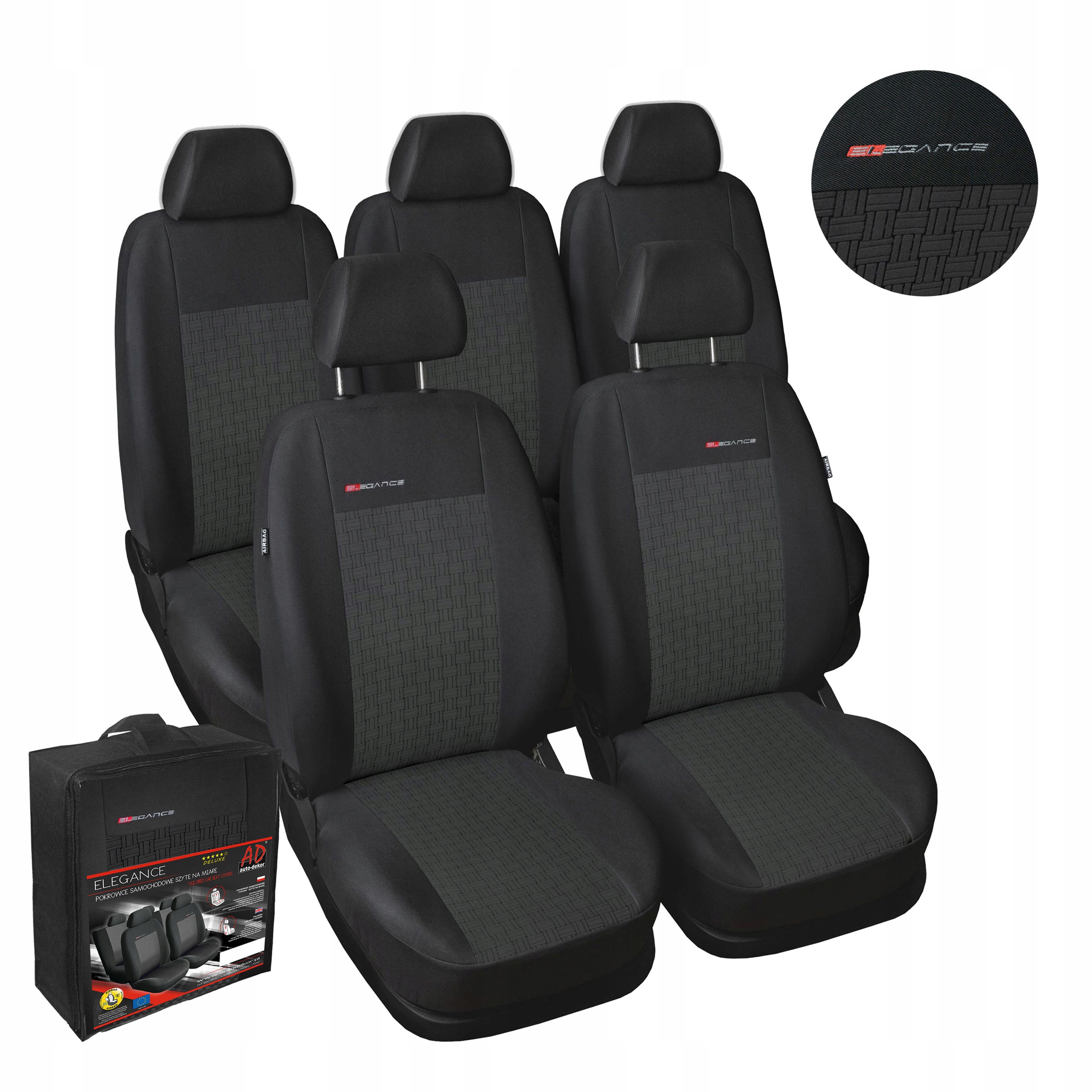 Meracie poťahy Citroen Berlingo II Pergeot Partner II zadné 3x1 2008-2018r
