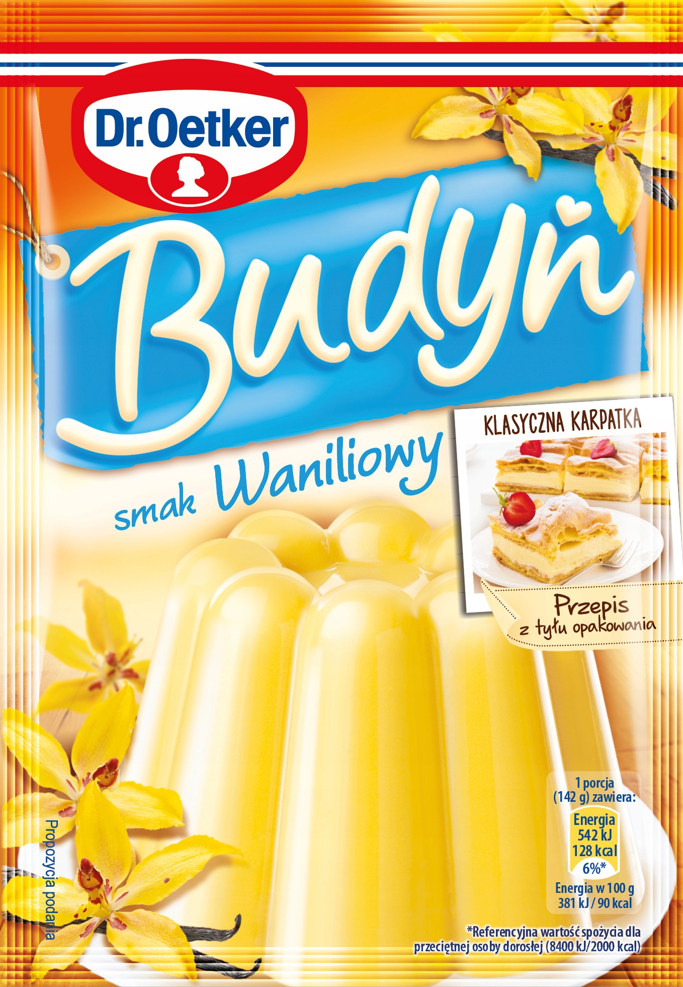 Dr. Oetker Budyń smak waniliowy 3 x 40 g Rodzaj Budyń