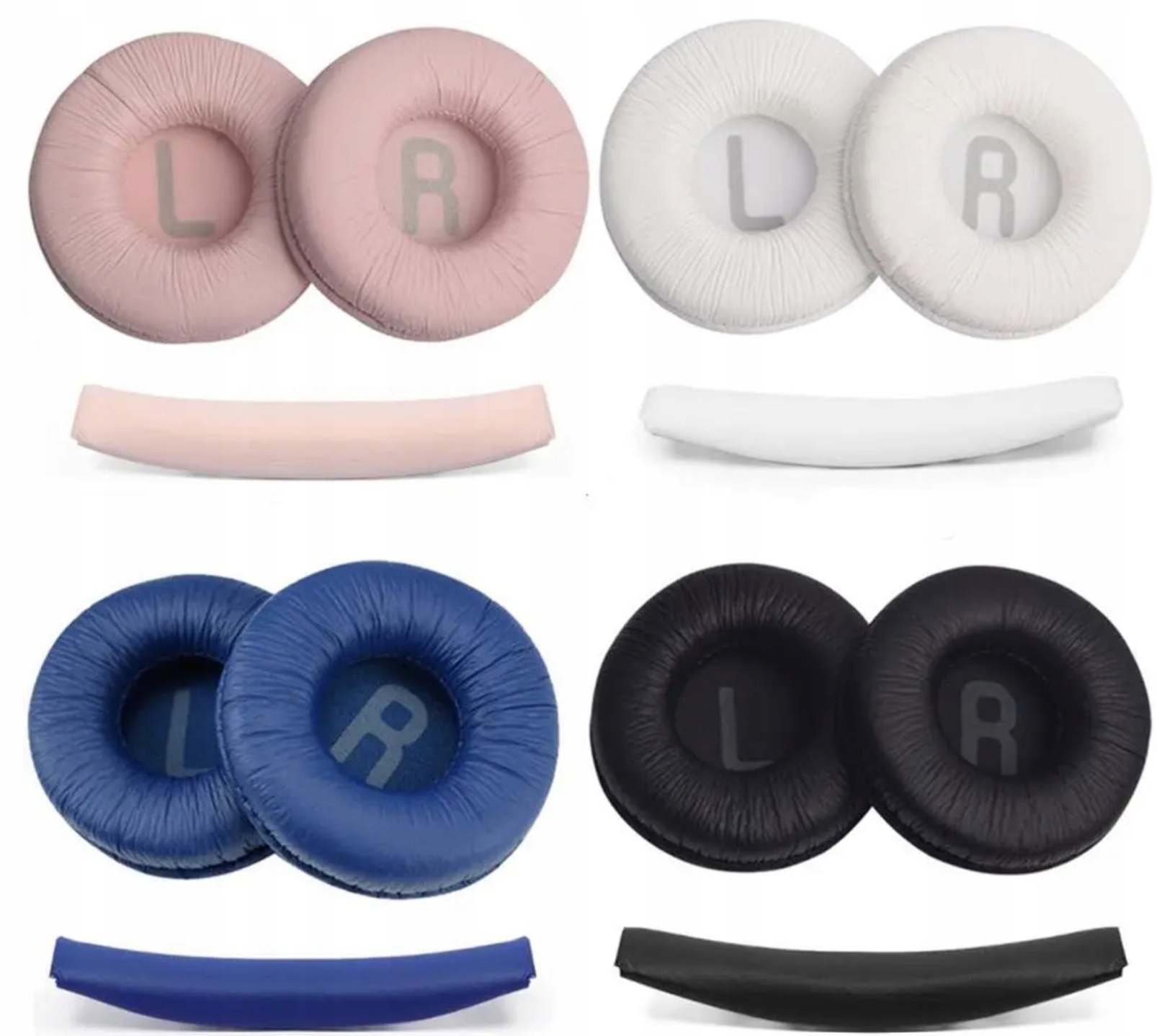 Gąbki Naszuniki Pady + Pałąk do JBL T450 T500 T600BT HIGH QUALITY + GRATIS Cechy dodatkowe Dodatkowe obszycie Gąbka Memory Foam