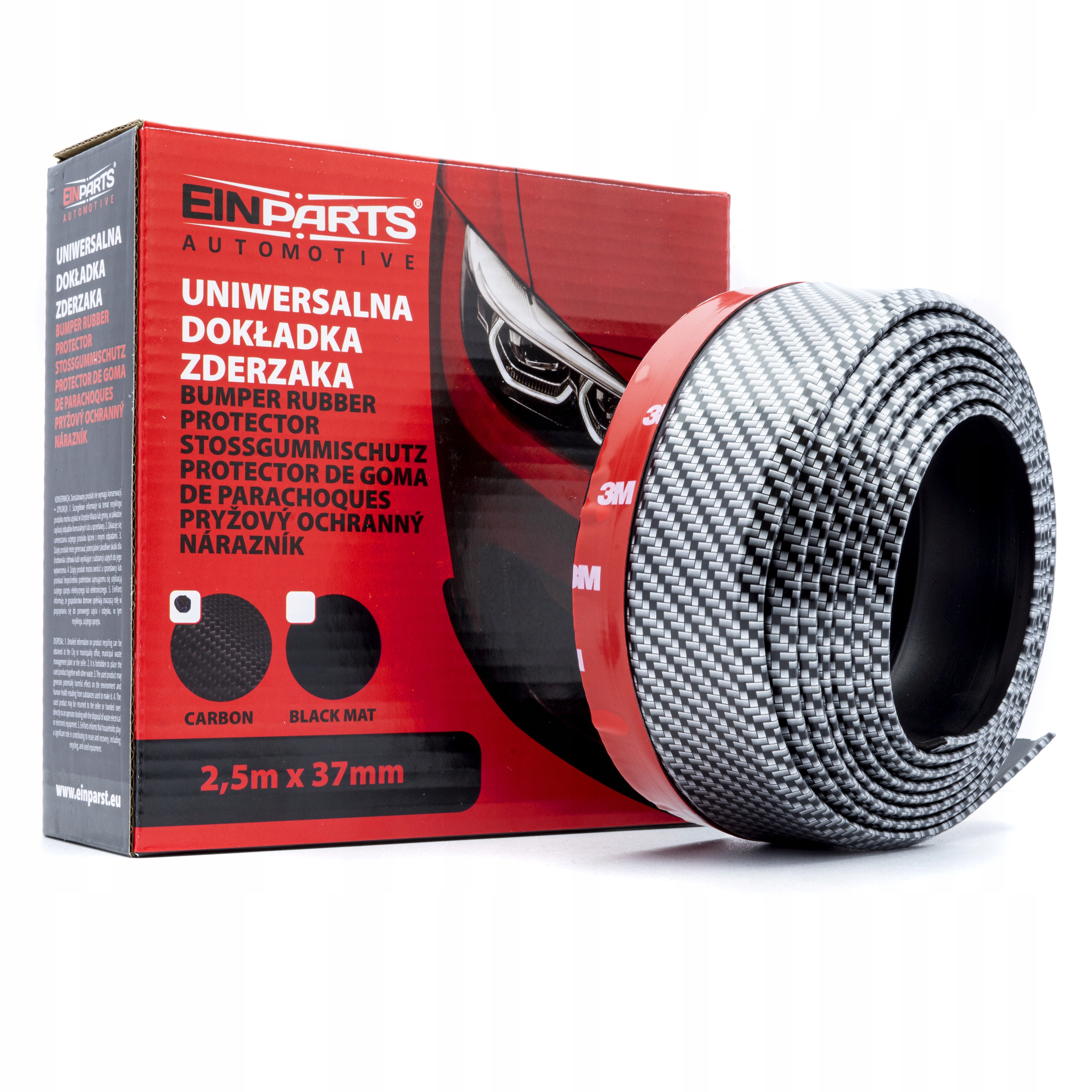 

Uniwersalna Dokładka Zderzaka Spoiler Carbon 2,5 M
