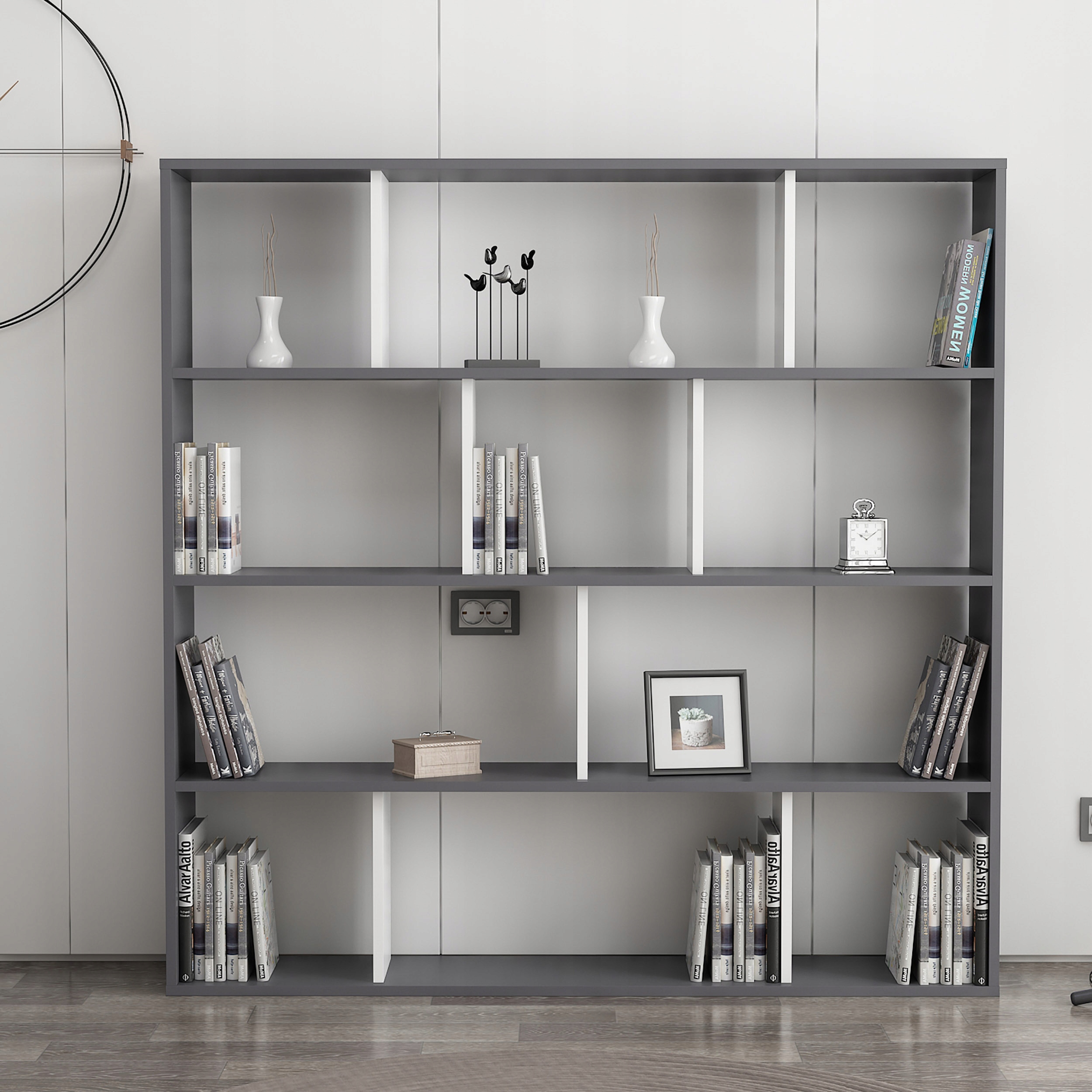 Szafka Półka stojąca HODBI antracytowo/biała Marka inna