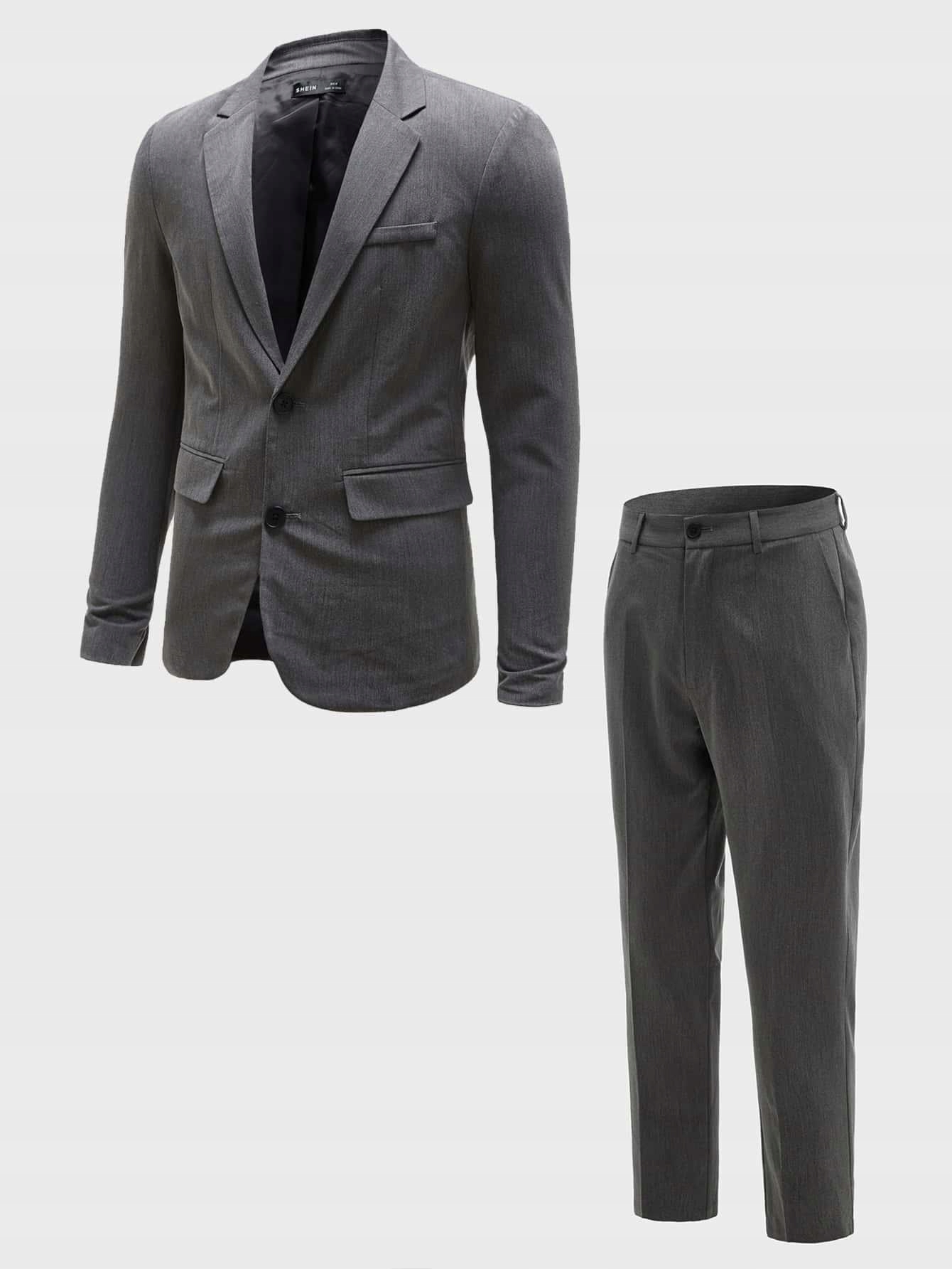 SHEIN _S1H PM2 GARNITUR SZARY KOMPLET _/ M