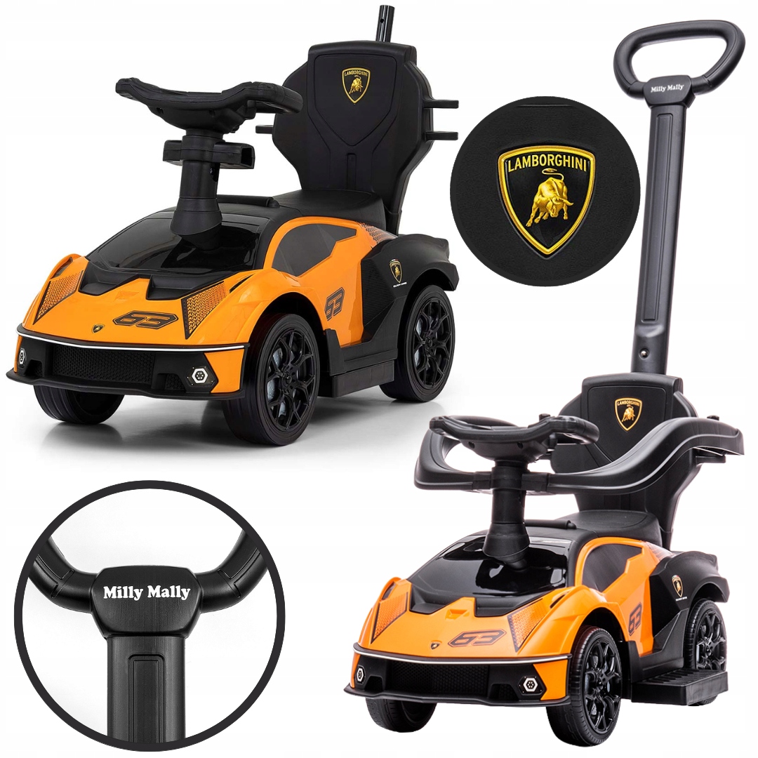 

Jeździk z rączką Lamborghini Essenza Milly Mally