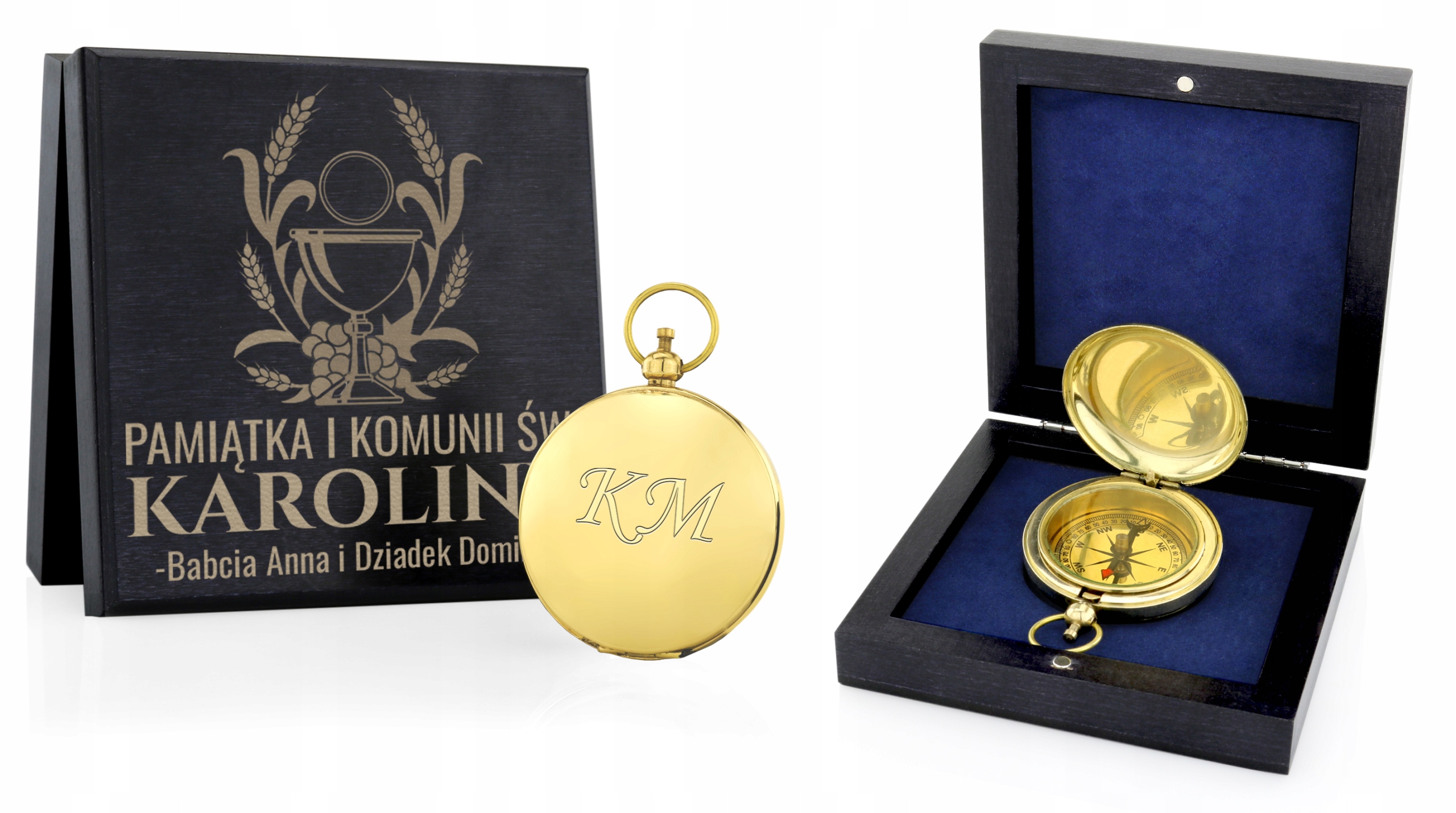 

Kompas Zegar Słoneczny Pamiątka Komunii Grawer