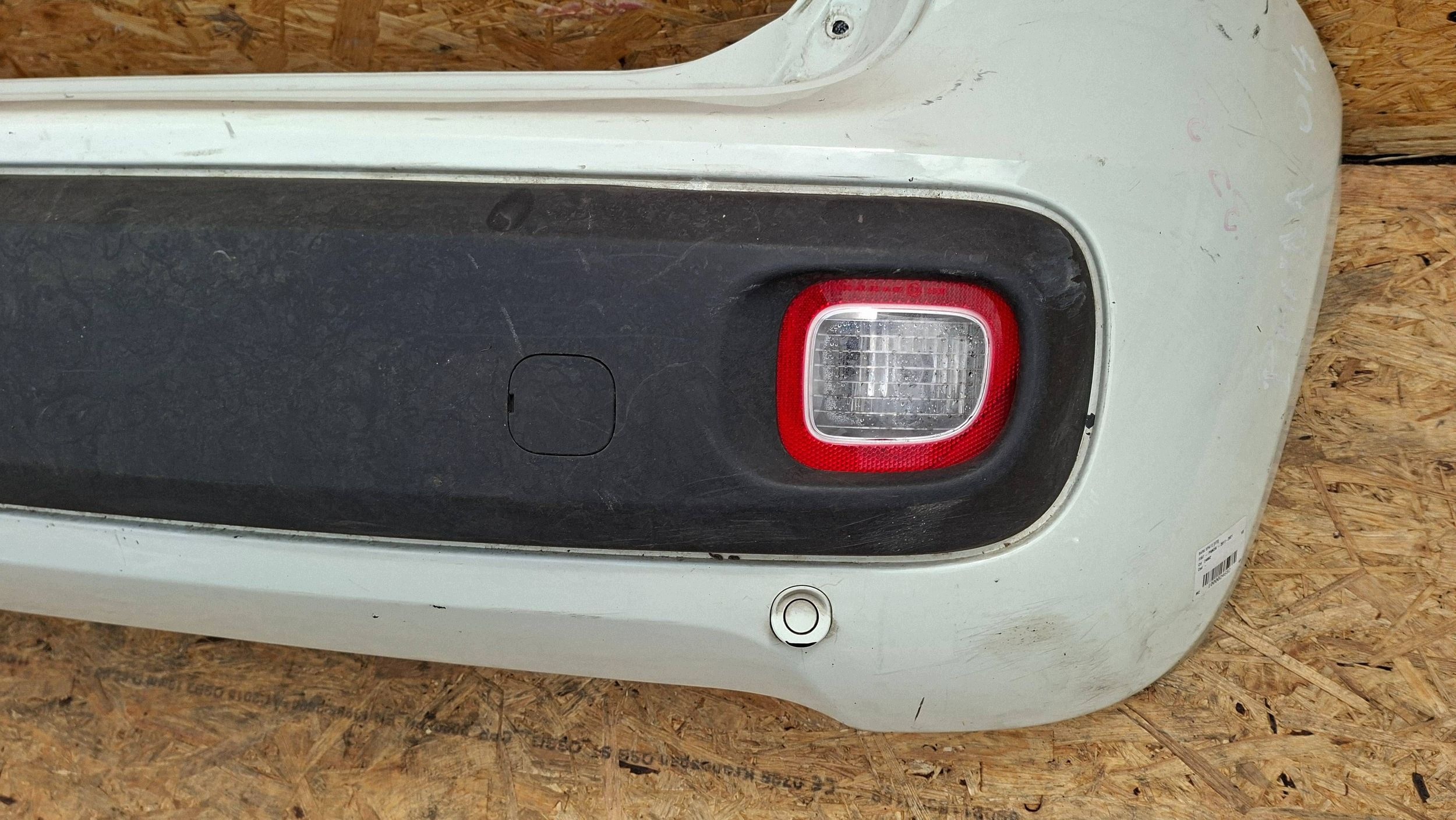 bumper rear part 735520708 FIAT PANDA III 3X sensor PDC