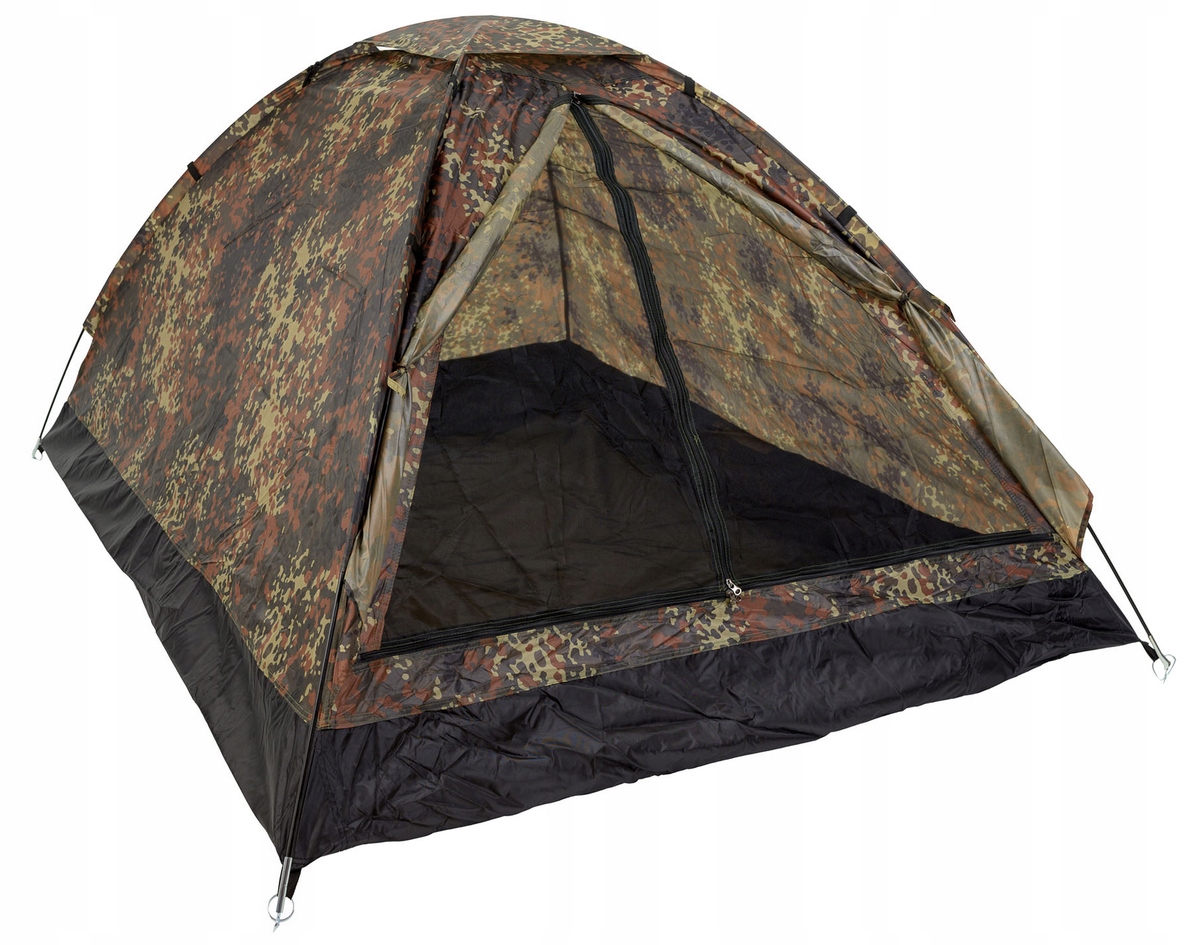 Mil-Tec Namiot Wojskowy Iglu 2-osobowy Flecktarn
