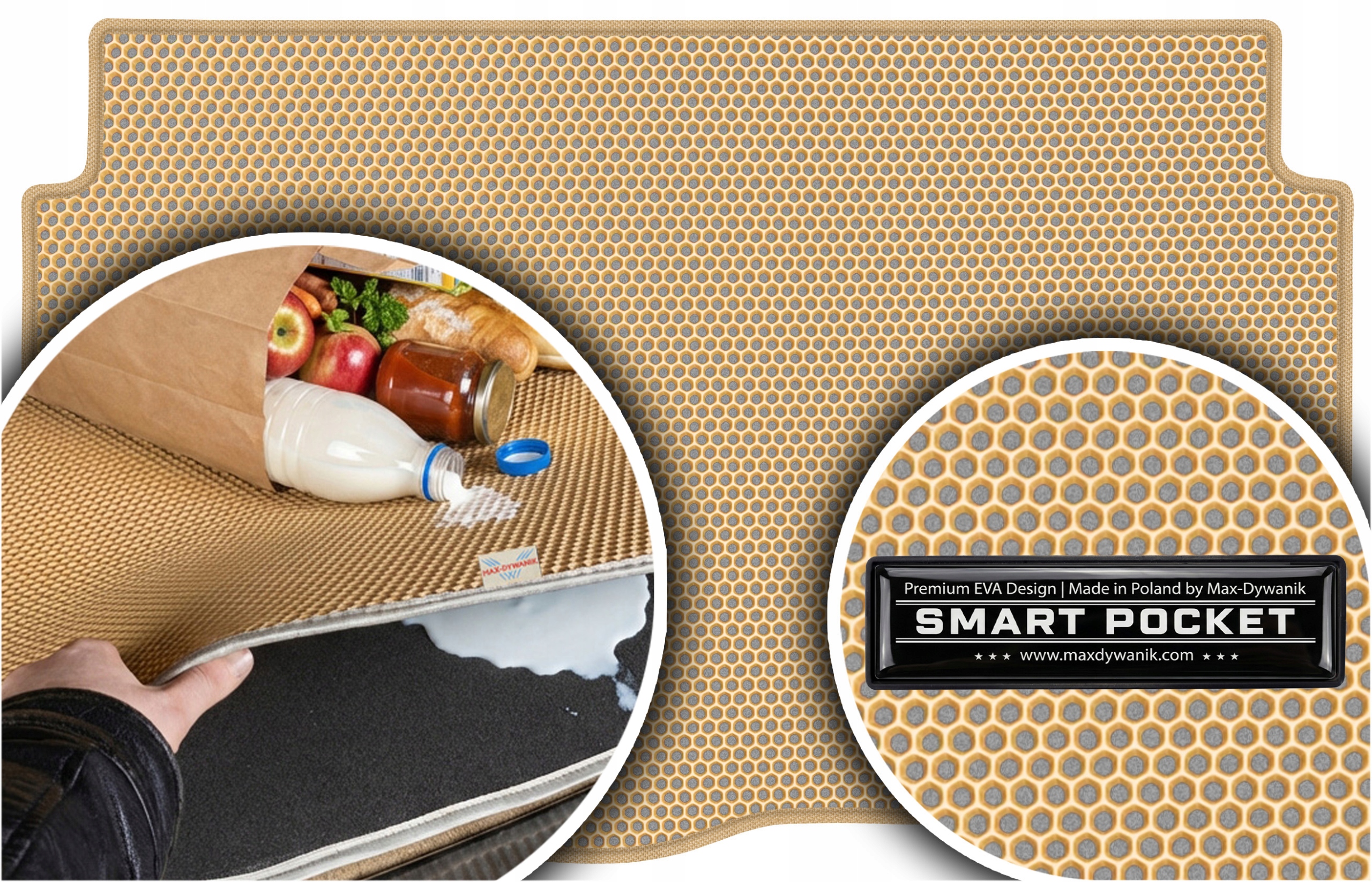 Hyundai i20 III Hatchback 2020 Vložka do batožinového priestoru Eva Smart Pocket Béžová