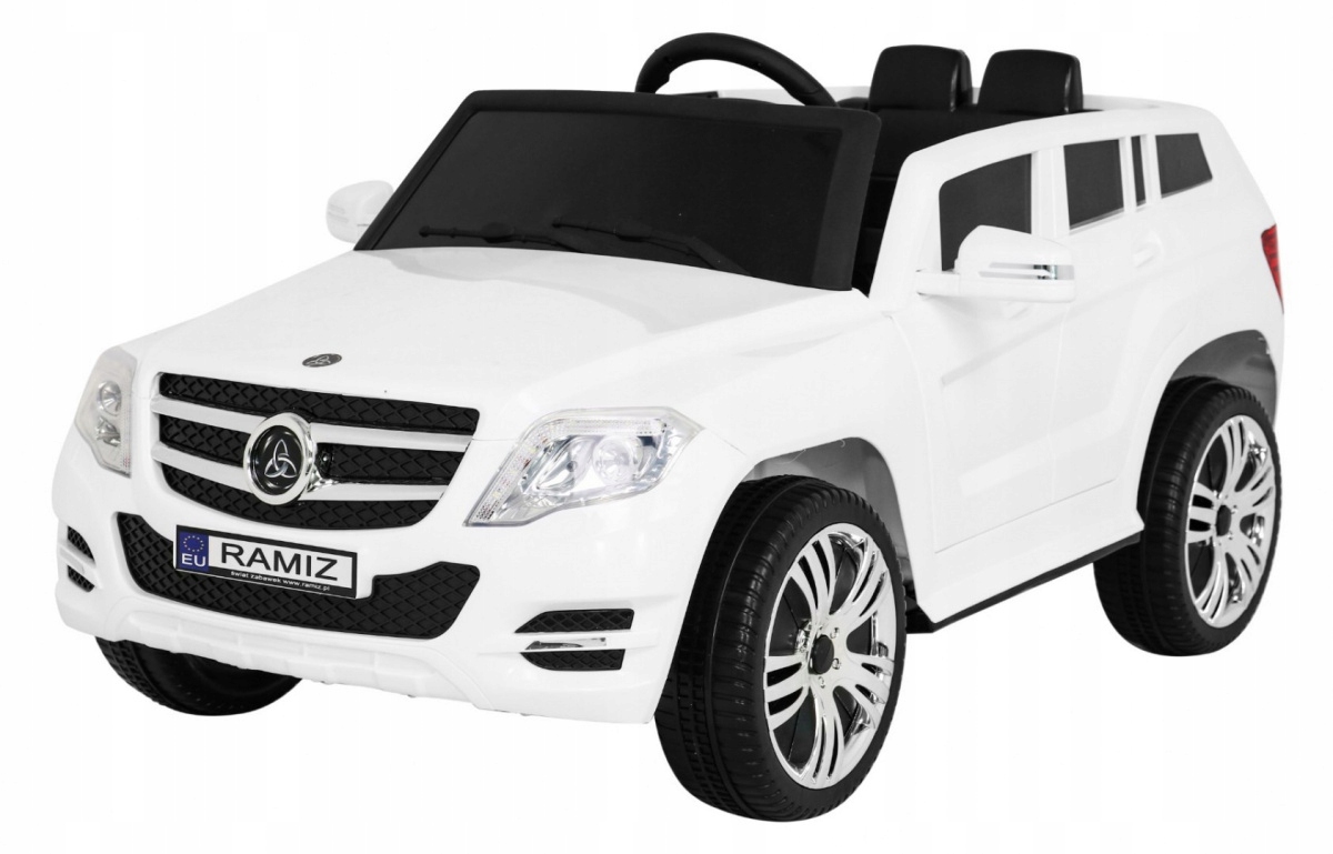 Autko City Rider dla dzieci Biały + Pilot + Regulacja kierownicy + Wolny St