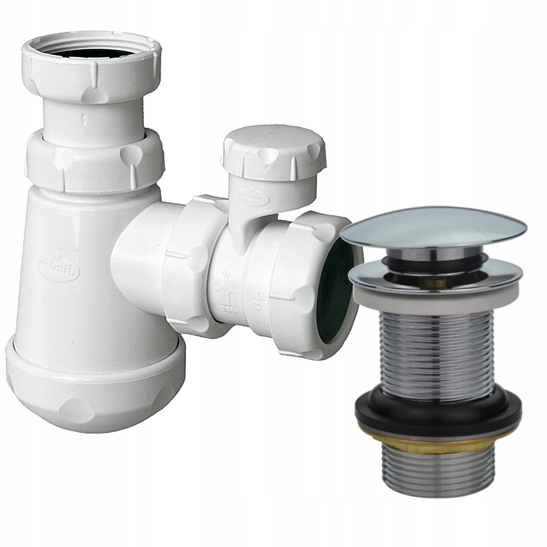 Syfon umywalki z napowietrznikiem klik-klak AP004