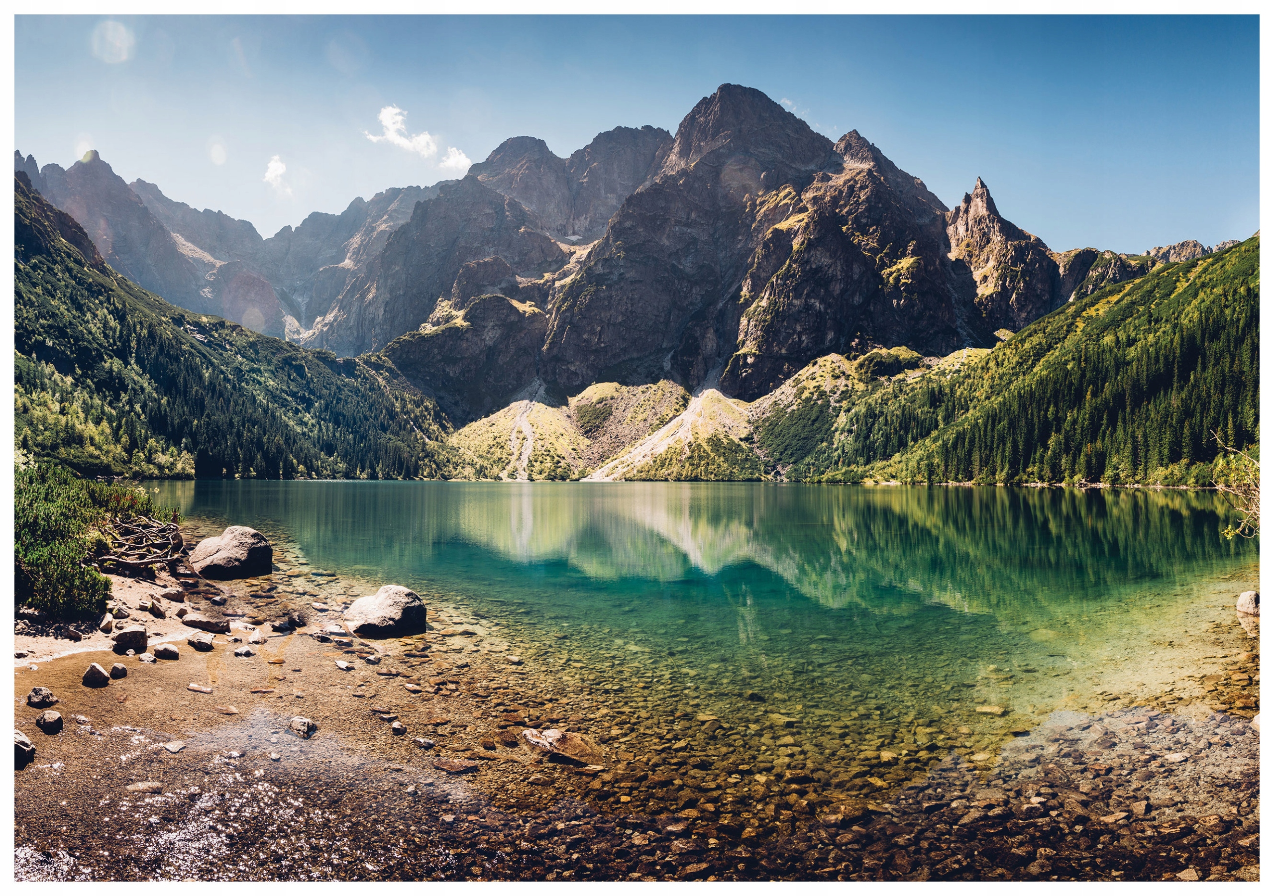 Vliesová fototapeta Jazero v horách príroda 368x254 lepidlo