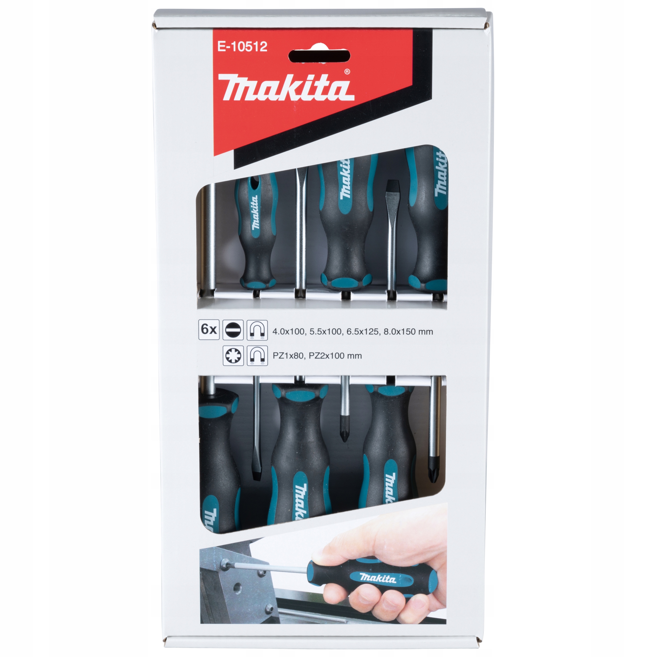 

Zestaw 6 wkrętaków Makita magnetyczna końcówka