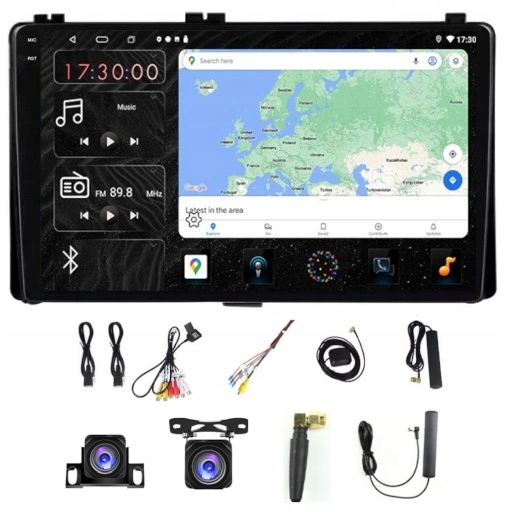Rádio Navigácia Carplay Gps Toyota Auris Corolla 2013-2018 6GB 128GB Sim