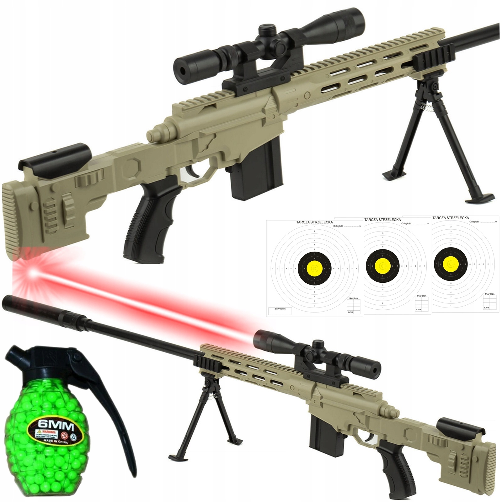 

Usa Karabin Pistolet Snajperski Na Kulki LASERM107