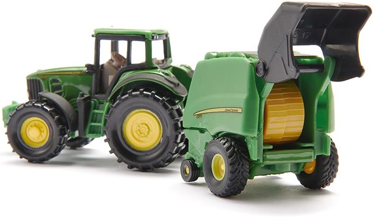 

Siku 1665 Traktor John Deere z prasą skala 1:87