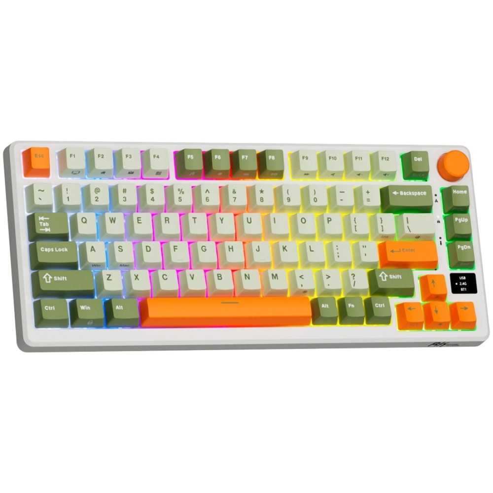 ROYAL KLUDGE RK-M75 Slate Cyan Gaming Keyboard Beige switch — 3
