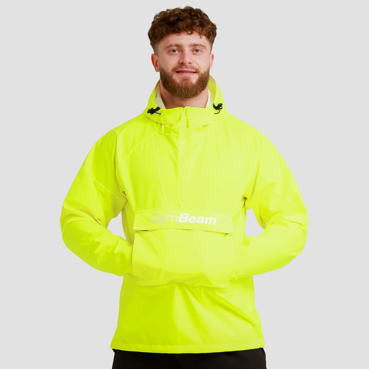 GymBeam Męska kurtka przeciwdeszczowa Smock Citric L
