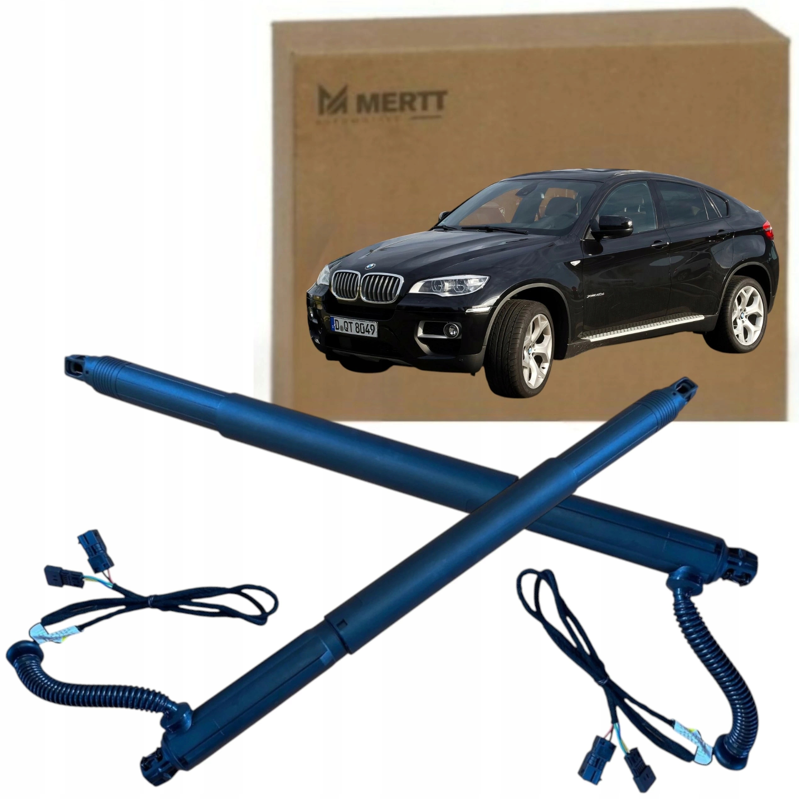 2x Elektrický pohon klapky Levý Bmw X6 E71 E72 08-14 s autem. otevírání