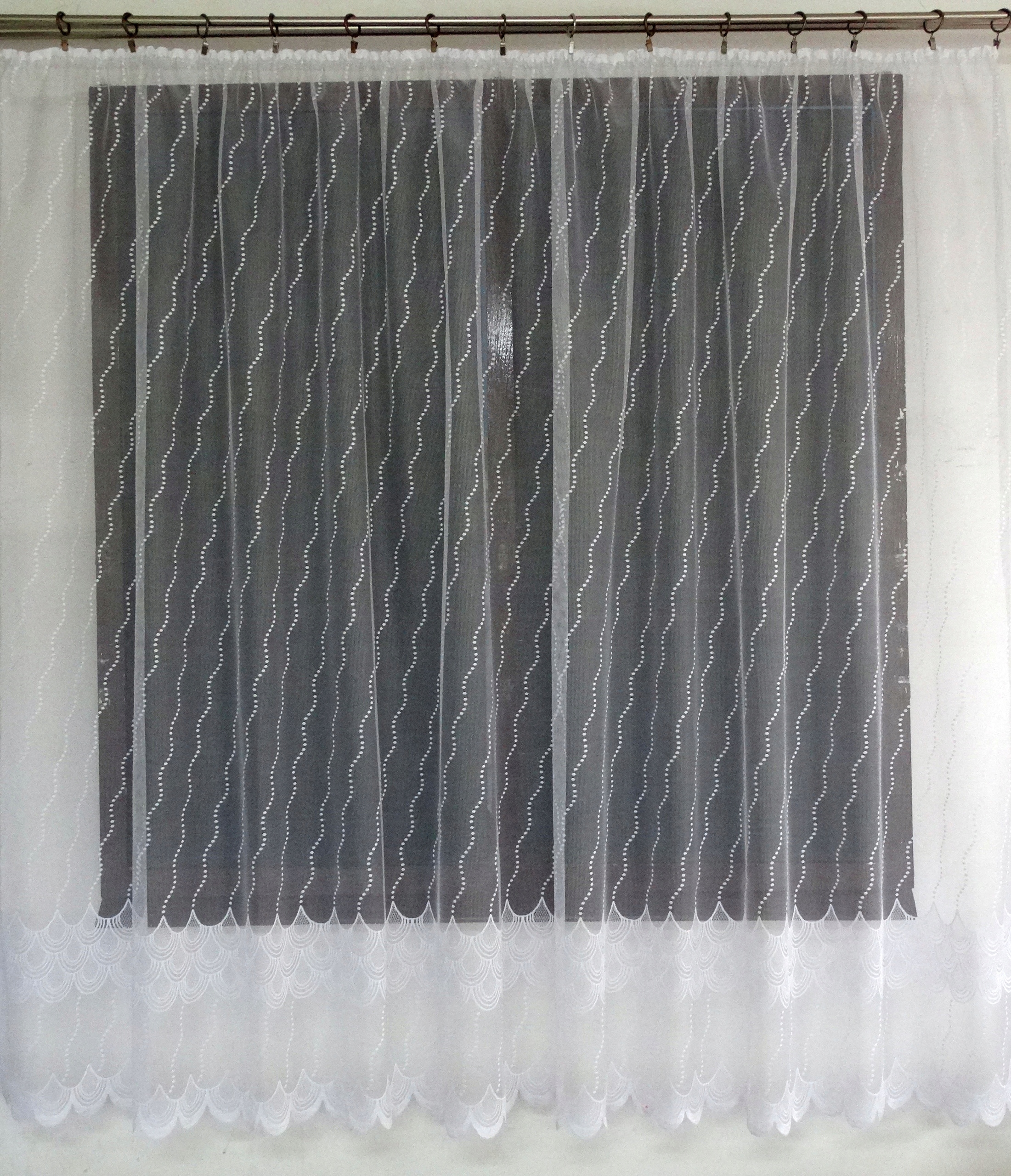 Mg Záclona 618/320 Bílá 350x180 cm Hotová S Páskou M